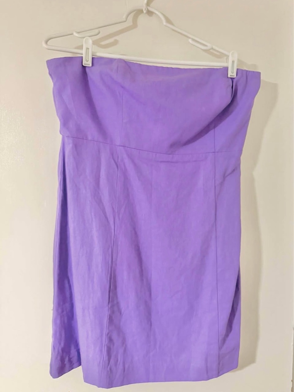 NWT Gap Linen-blend Mini Dress size Large in Purple - Picture 3 of 5